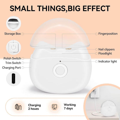 Automatic Electric Nail Clipper - For Newborn Baby and toddlers