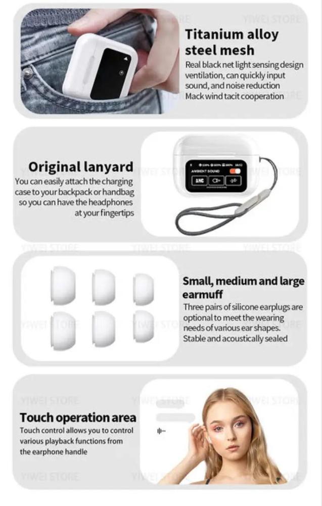 Premium Touch Screen Wireless Earbuds