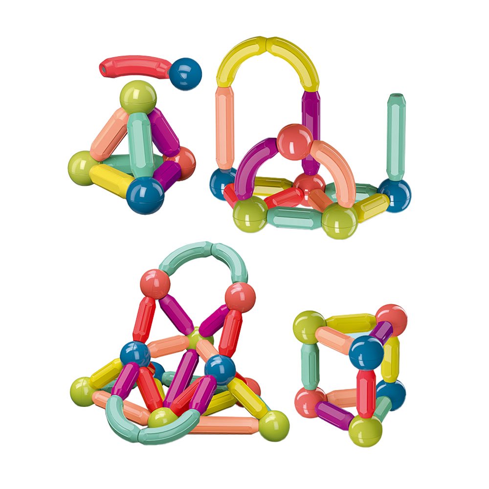 Colorful Balls & Rods Magnetic Sticks Building Blocks Sets