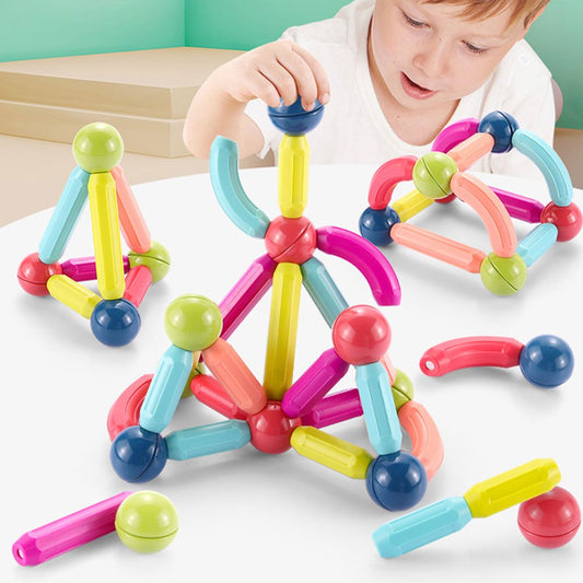 Colorful Balls & Rods Magnetic Sticks Building Blocks Sets